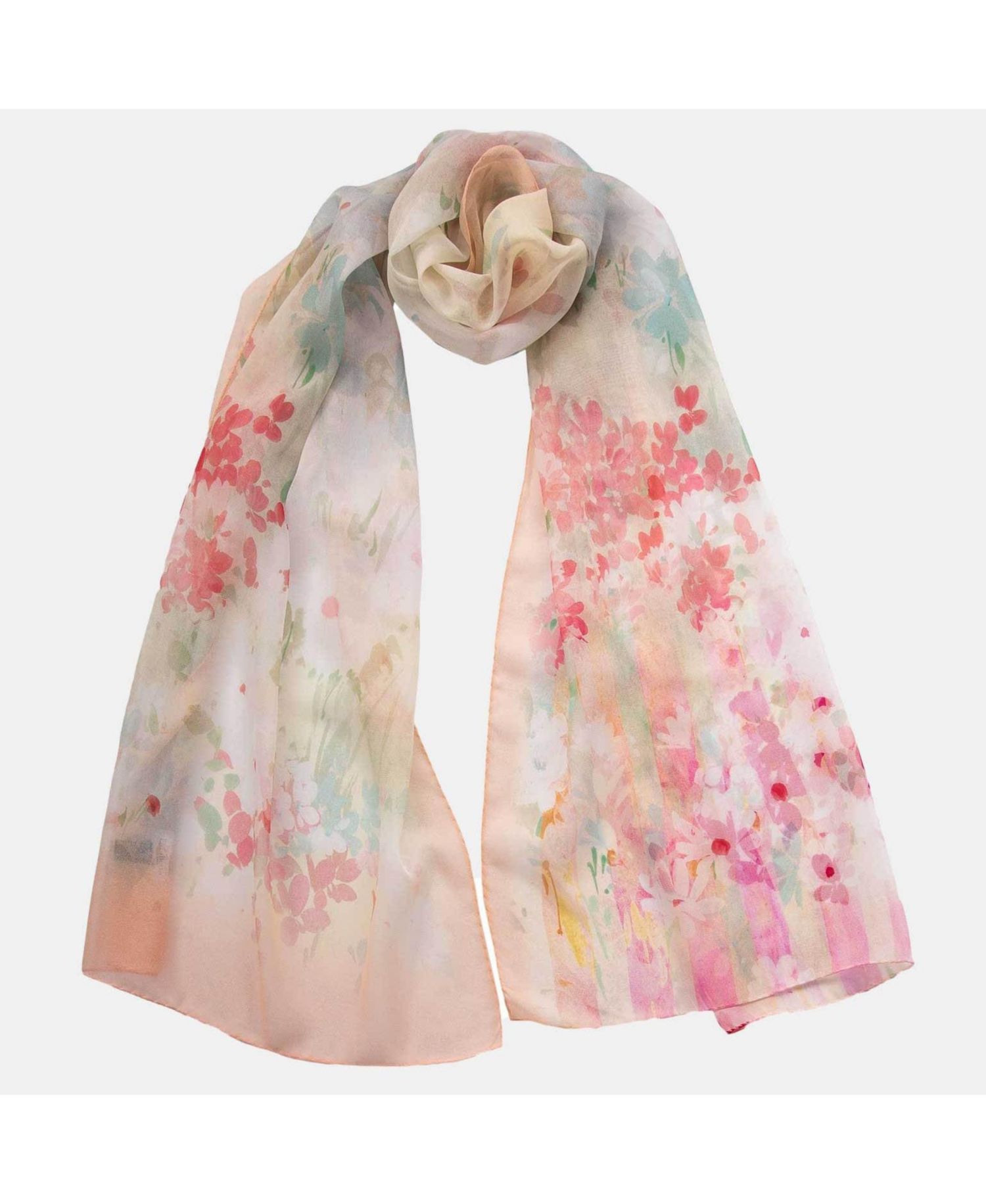 Meadow - Long Sheer Silk Scarf for Women
