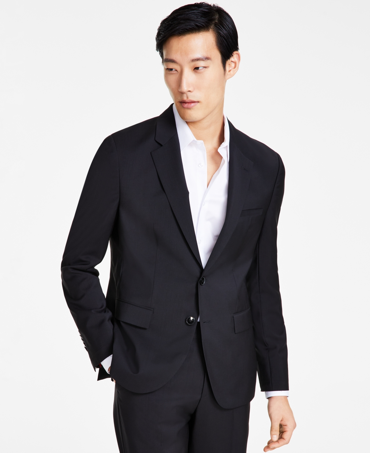Hugo Boss Hugo By  Men's Modern Fit Wool Suit Jacket In Dark Grey