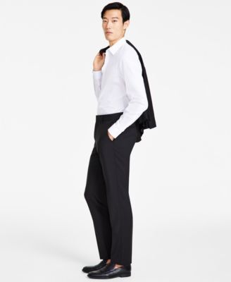 Men's Modern-Fit Wool Suit Pants