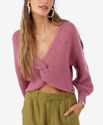 O'Neill - Juniors' Hillside Twist-Front Sweater