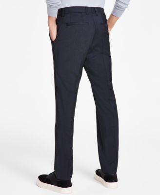 Men's Modern-Fit Wool Suit Pants