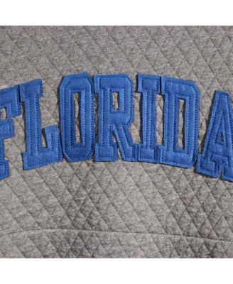 Women's Heather Charcoal Florida Gators Moose Quilted Pullover Sweatshirt