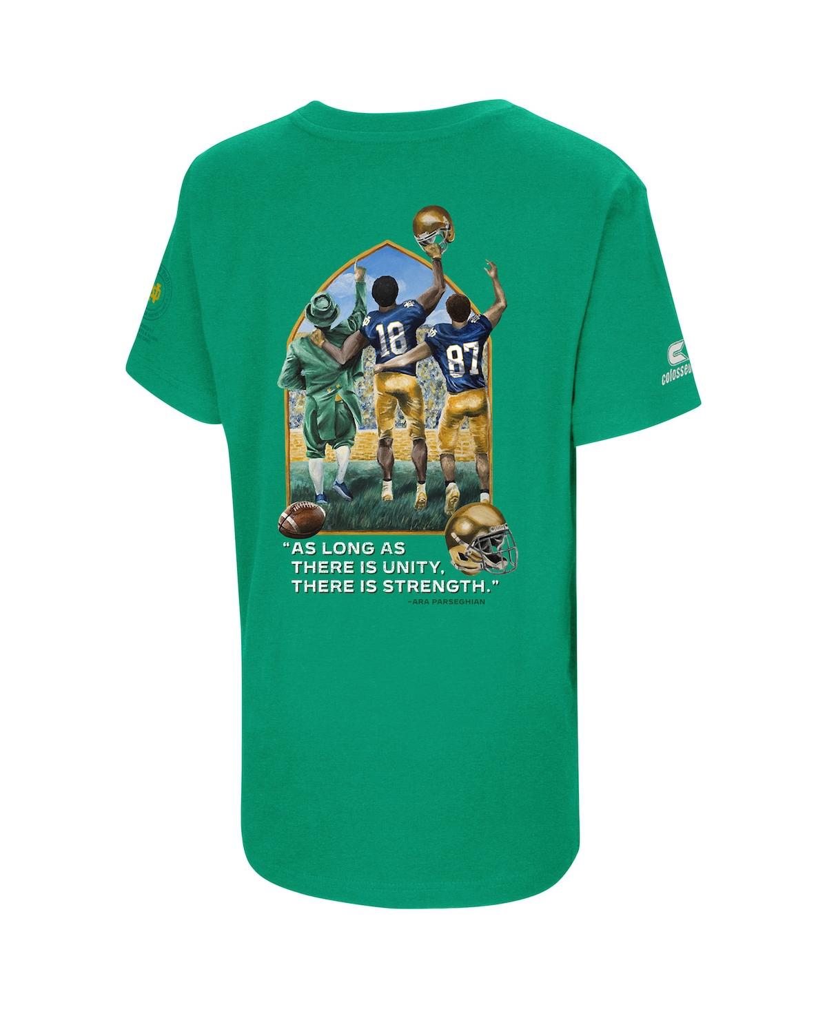 Shop Colosseum Big Boys  Green Notre Dame Fighting Irish 2021 The Shirt T-shirt