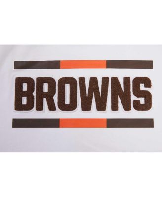 Women's White Cleveland Browns New Helmet Capsule Cropped T-shirt