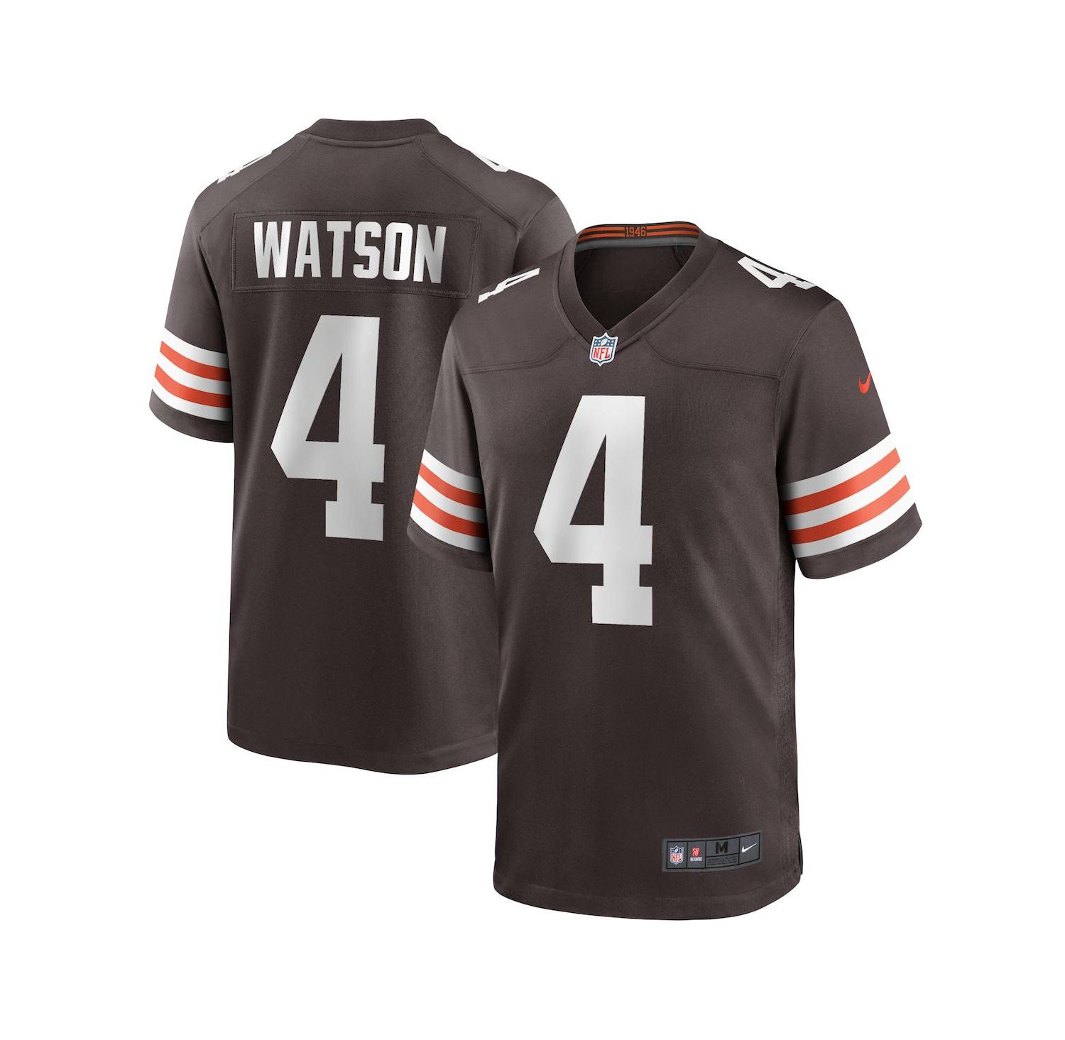Men's Deshaun Watson Brown Cleveland Browns Game Jersey