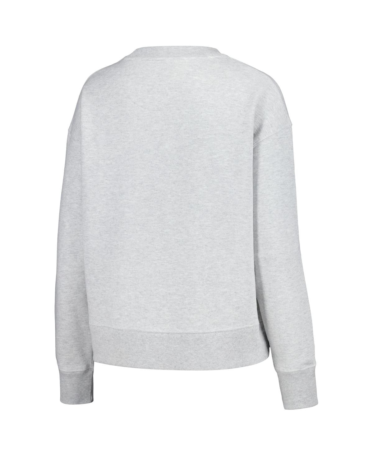 League Collegiate Wear Ash Lsu Tigers Boxy Pullover Sweatshirt In Ash