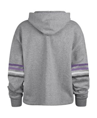 '47 Brand Women's Heather Gray Distressed Baltimore Ravens Upland Bennett Pullover Hoodie