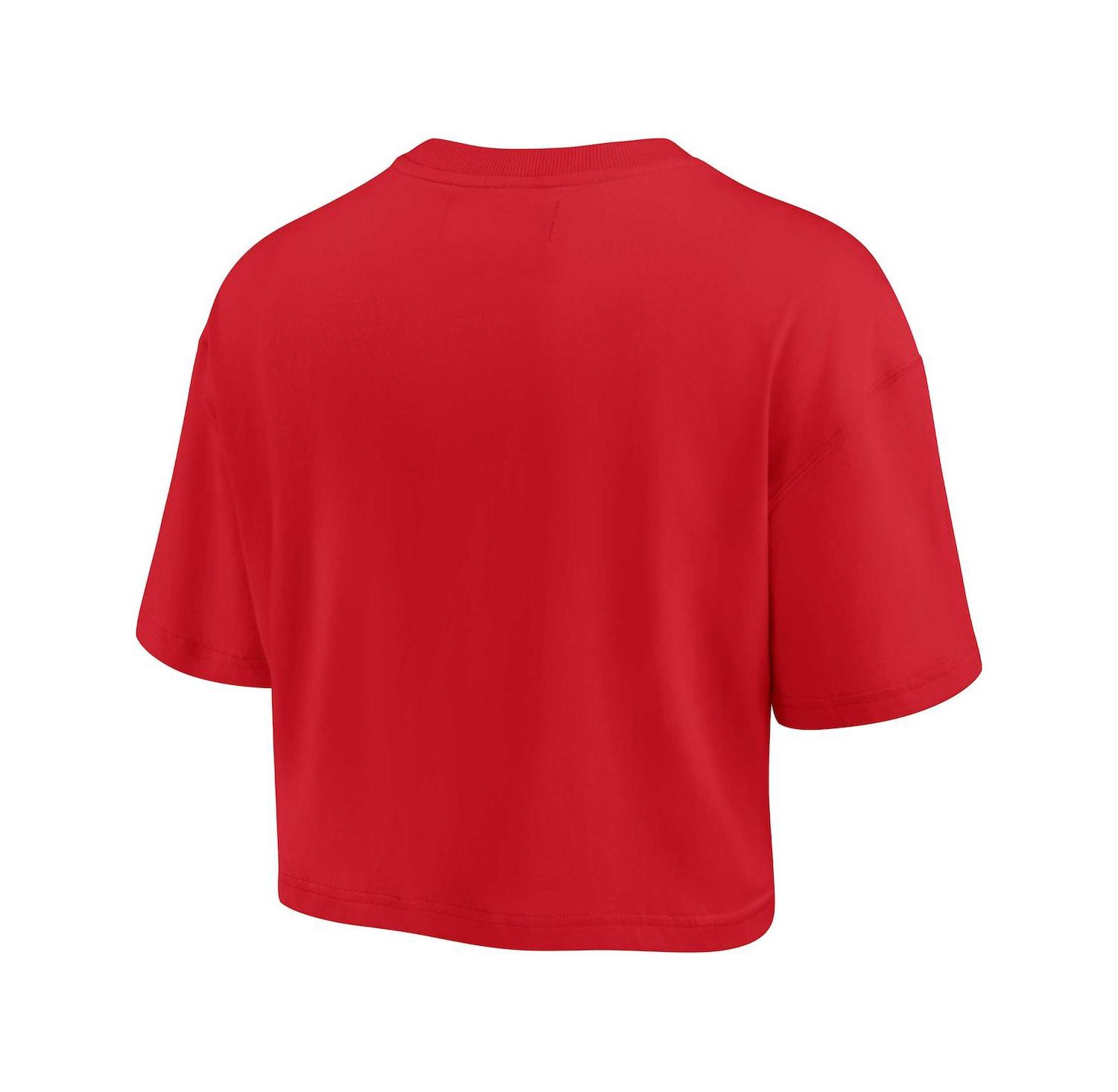 Women's Red Georgia Bulldogs Super Soft Boxy Cropped T-shirt