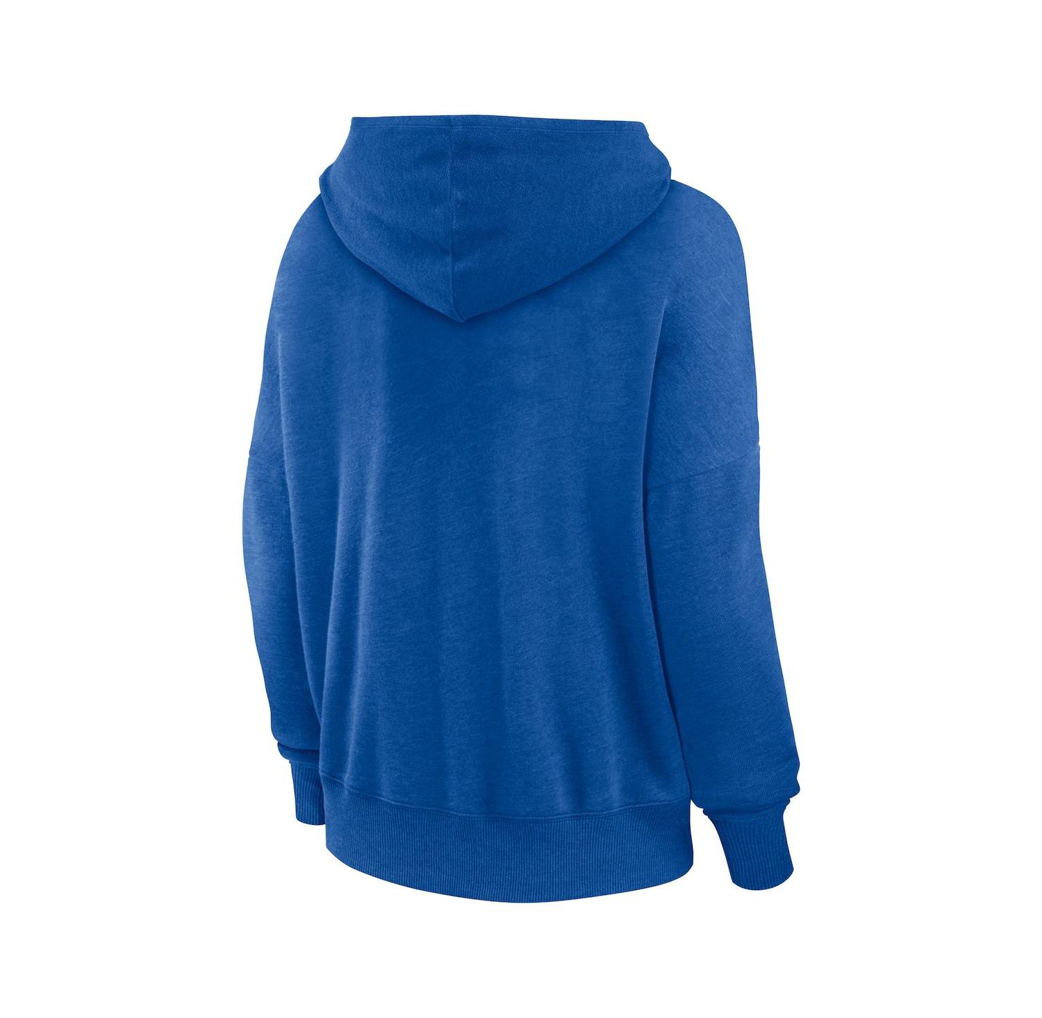 Women's Heather Royal Florida Gators Campus Lace-Up Pullover Hoodie