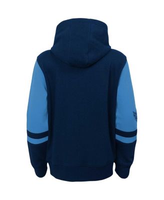 Big Boys Navy Tennessee Titans Colorblock Full-Zip Hoodie