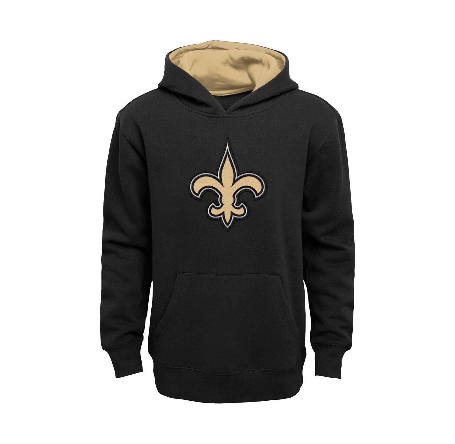 Big Boys Black New Orleans Saints Prime Pullover Hoodie