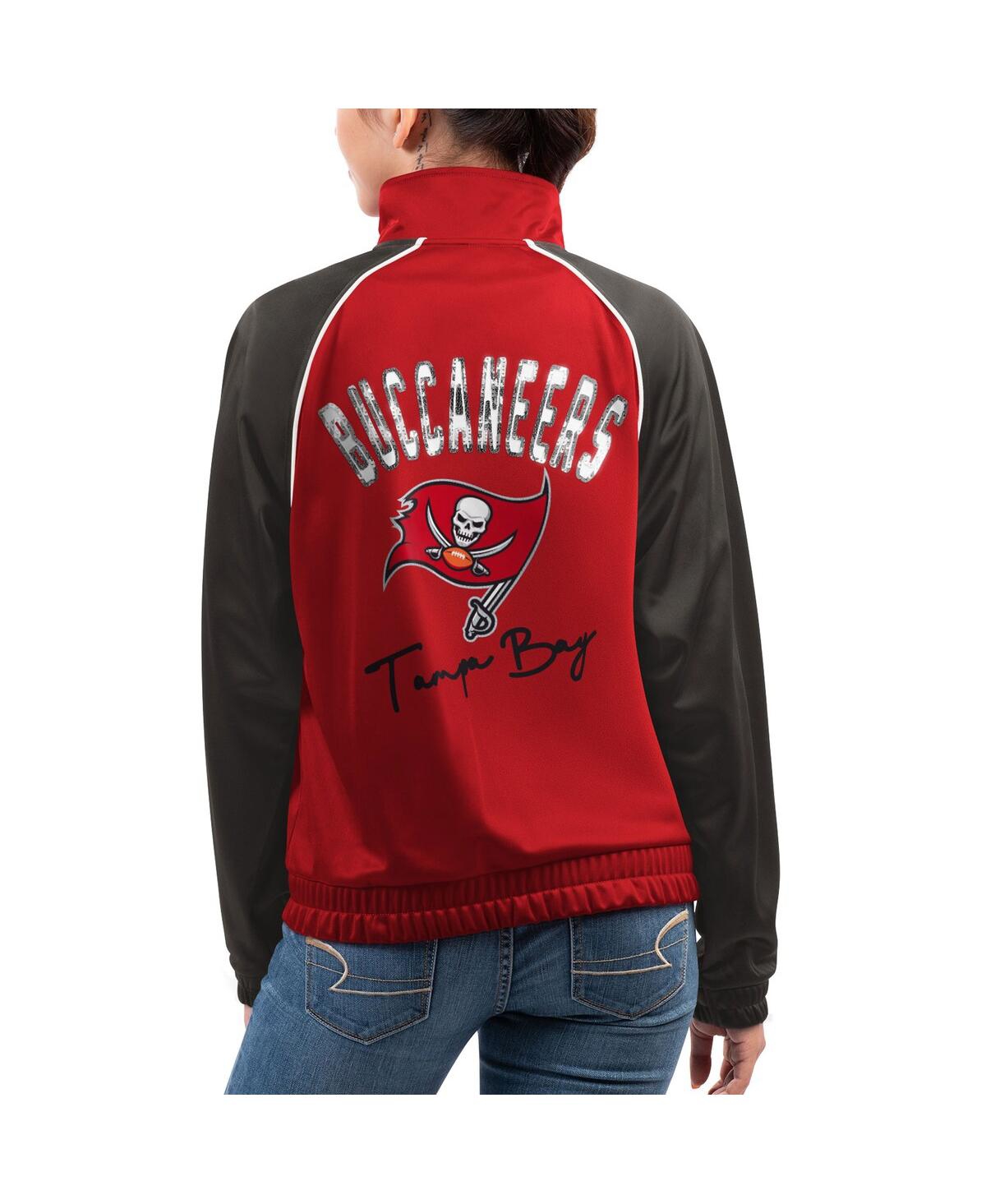 Shop G-iii 4her By Carl Banks Women's  Red Tampa Bay Buccaneers Showup Fashion Dolman Full-zip Track Jacke