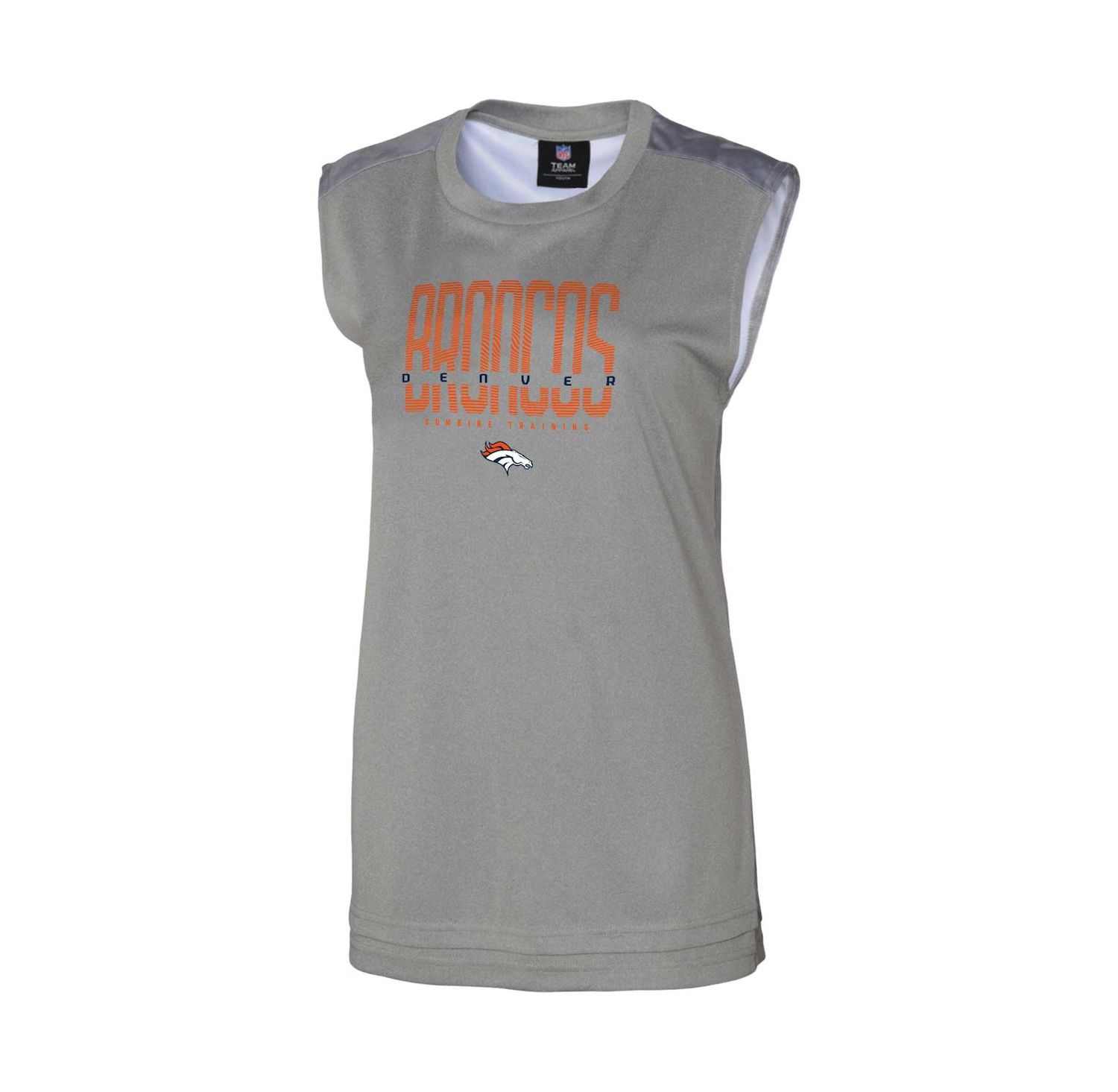 Women's Gray Denver Broncos No Sweat Tank Top