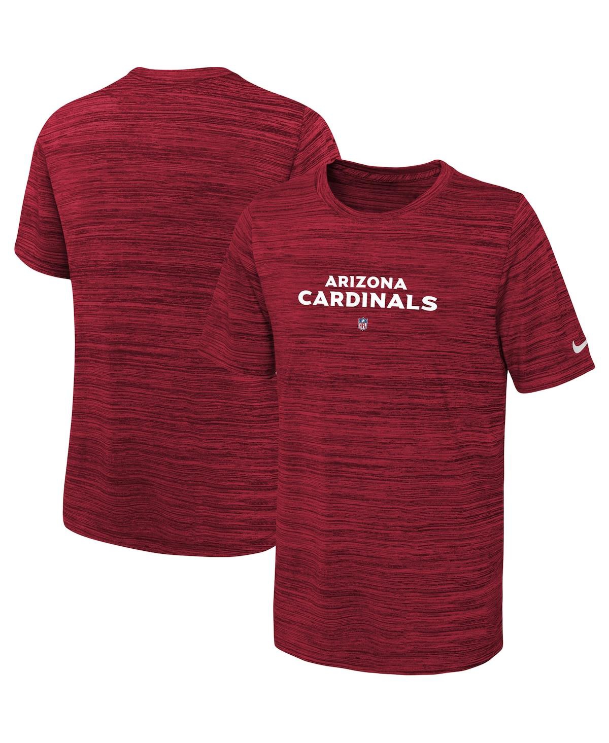 Nike Kids' Big Boys  Cardinal Arizona Cardinals Sideline Velocity Performance T-shirt