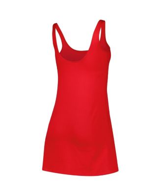 Women's Red Wisconsin Badgers Logo Scoop Neck Dress