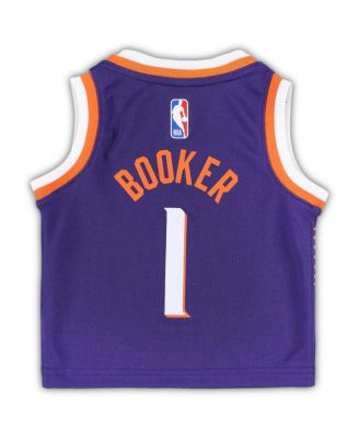 Infant Boys and Girls Devin Booker Purple Phoenix Suns Swingman Player Jersey - Icon Edition