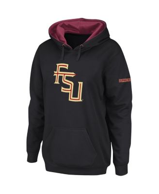 Women's Black Florida State Seminoles Big Logo Pullover Hoodie