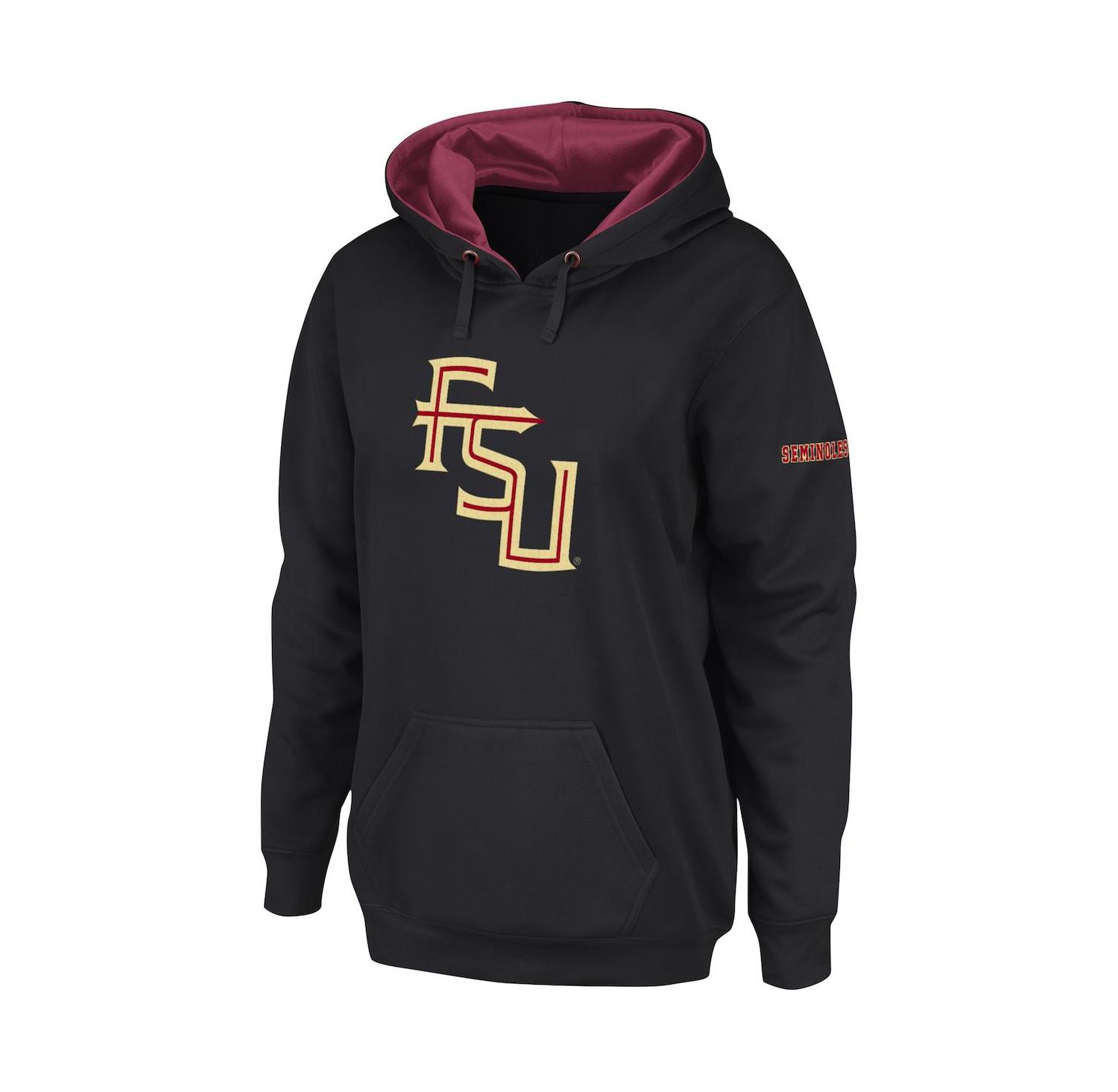Women's Black Florida State Seminoles Big Logo Pullover Hoodie