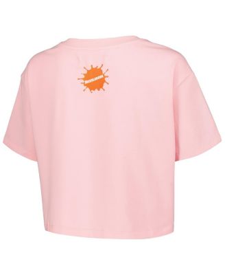 Women's Pink Rugrats Group Boxy Cropped T-shirt