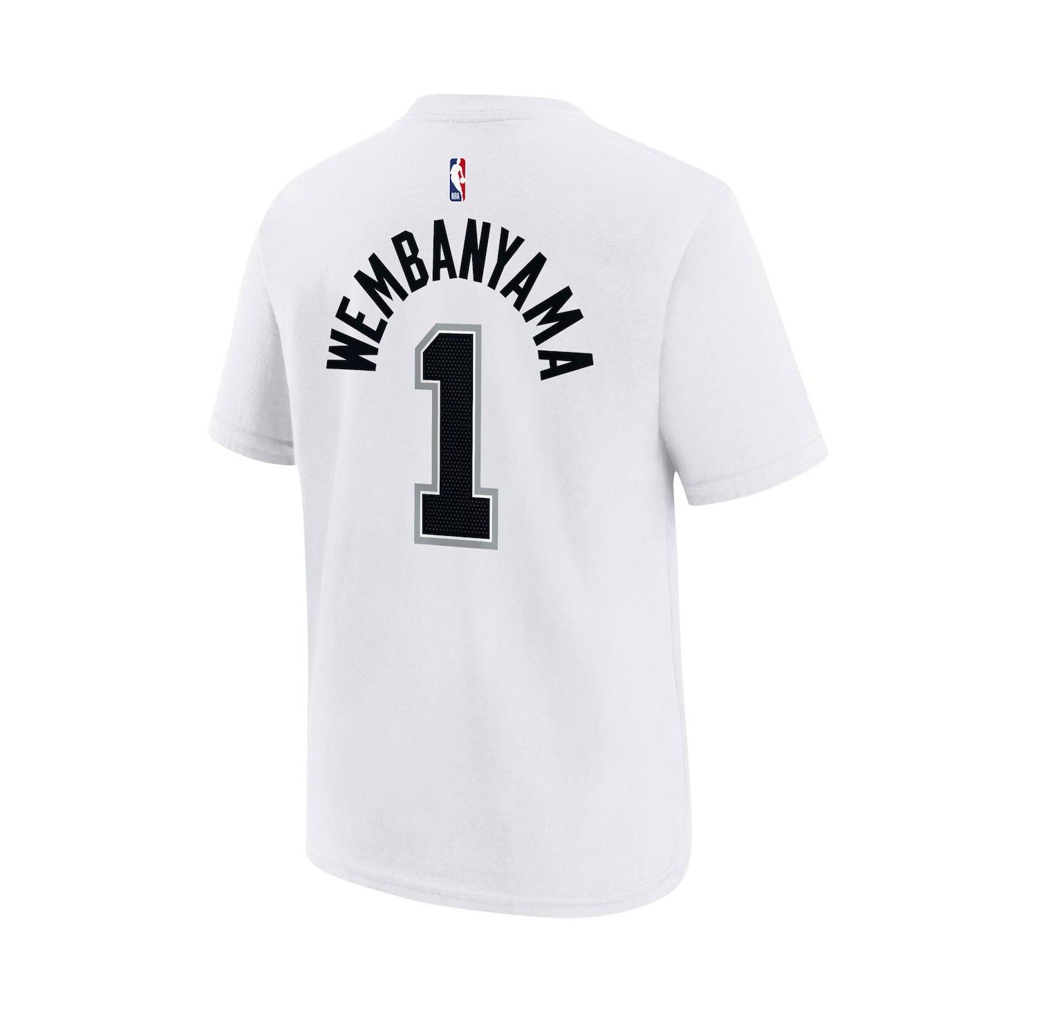 Big Boys Victor Wembanyama White San Antonio Spurs Name and Number Association T-shirt
