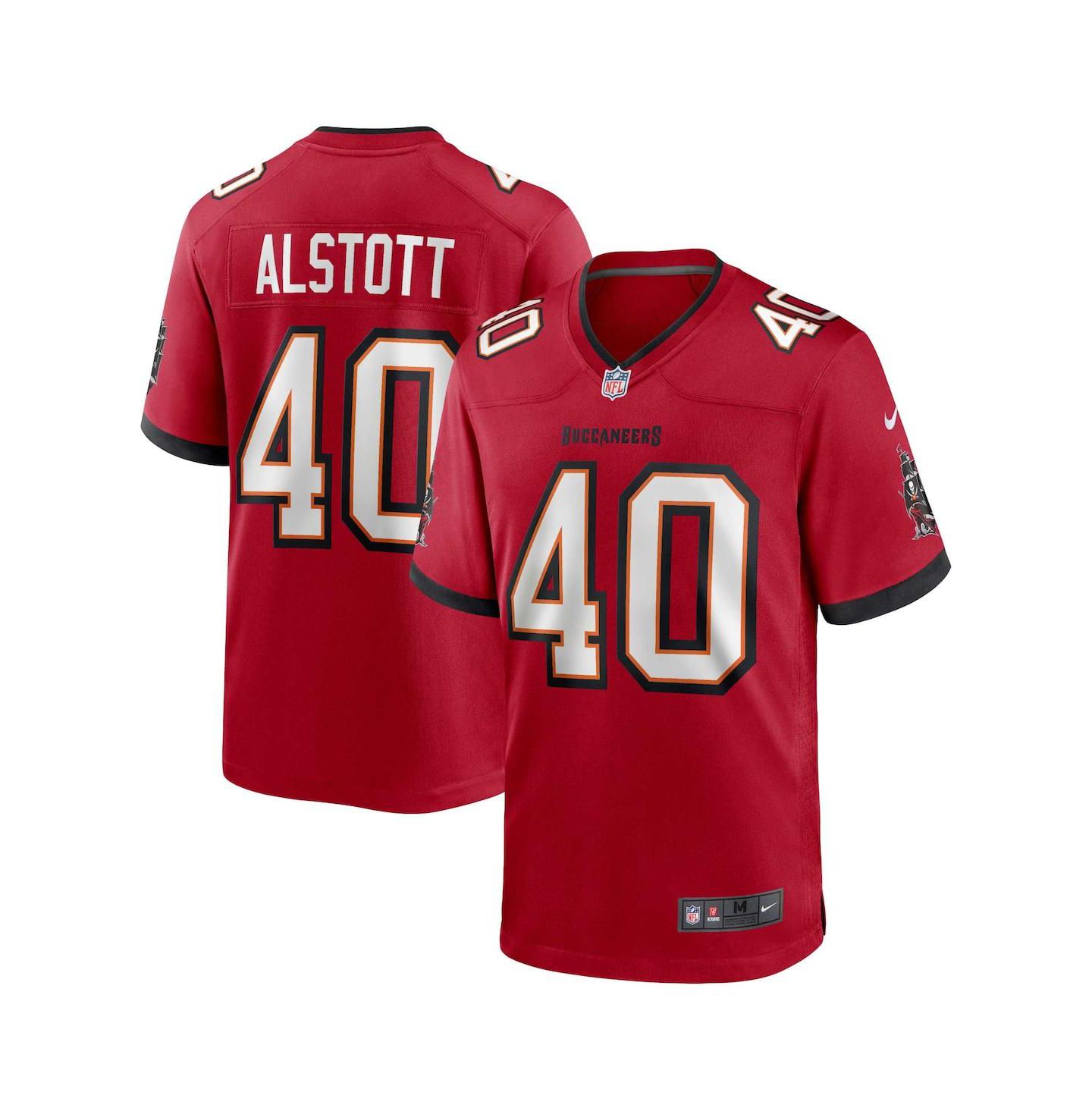 Мужской топ Nike Mike Alstott Red Tampa Bay Buccaneers Retired Player Game Jersey — фото 1