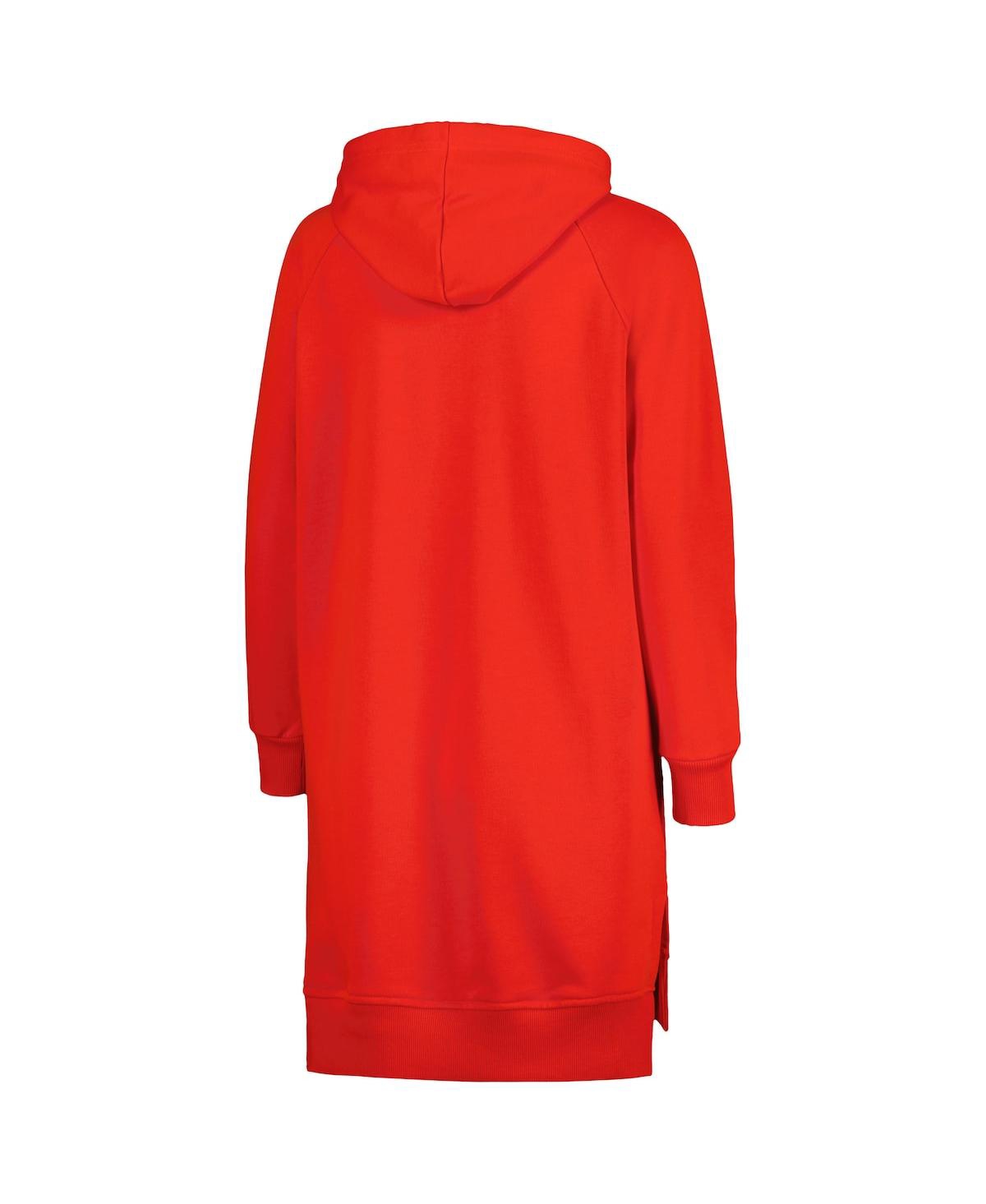 Shop Gameday Couture Women's  Scarlet Ohio State Buckeyes Take A Knee Raglan Hooded Sweatshirt Dress