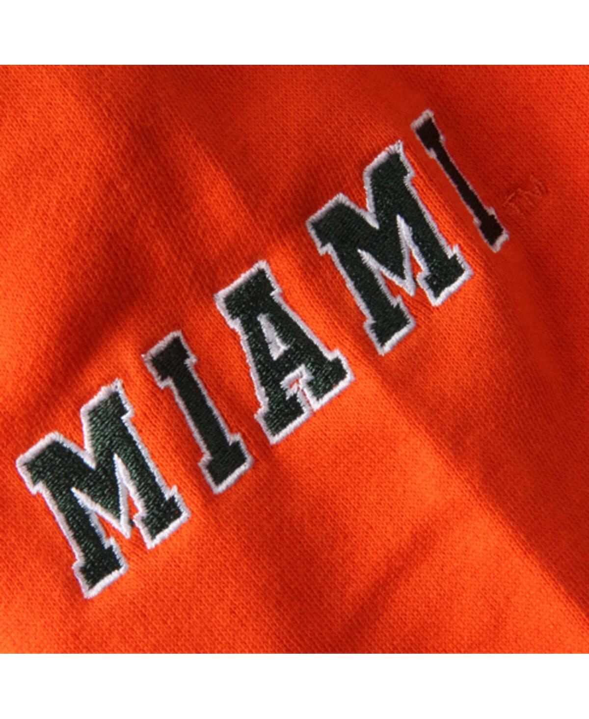 Stadium Athletic Big Boys  Orange Miami Hurricanes Big Logo Pullover Hoodie In Orange