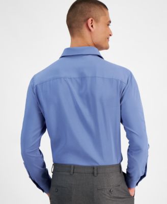 Men's Slim Fit 4-Way Stretch Dress Shirt, Created for Macy's  