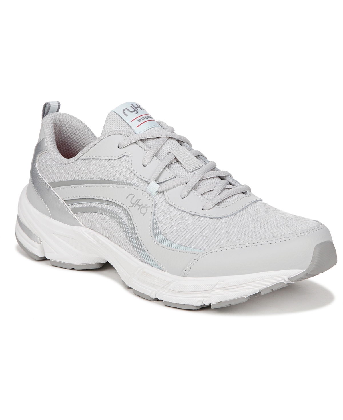 Ryka Women's Imagine Walking Shoes -Silver Mesh/Leather