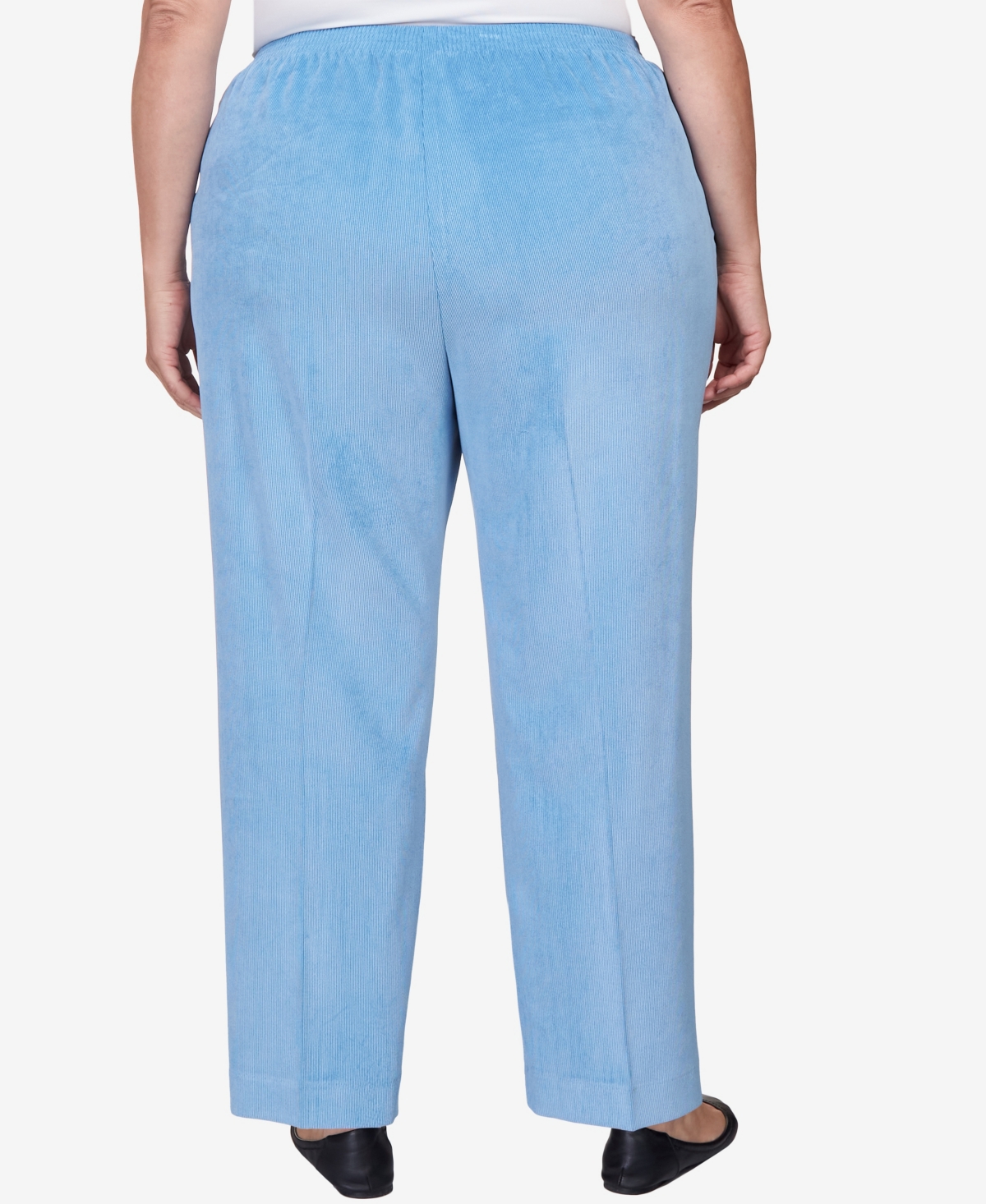 Alfred Dunner Plus Size Swiss Chalet Sleek Corduroy Short Length Pants
