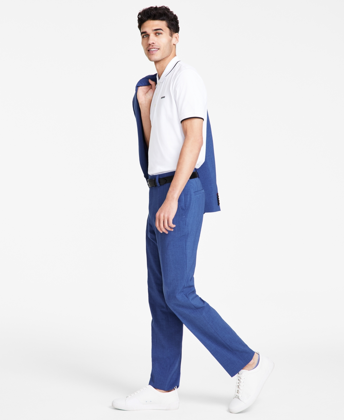 Shop Hugo By  Boss Men's Modern-fit Suit Pants In Medium Blue