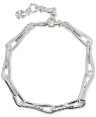 Lucky Brand - Silver-Tone Modern Chain Link Bracelet