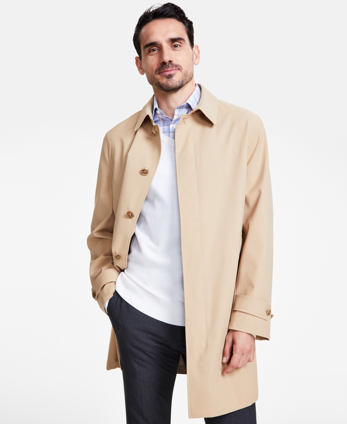 Michael Kors Men's Classic-fit Raincoat
