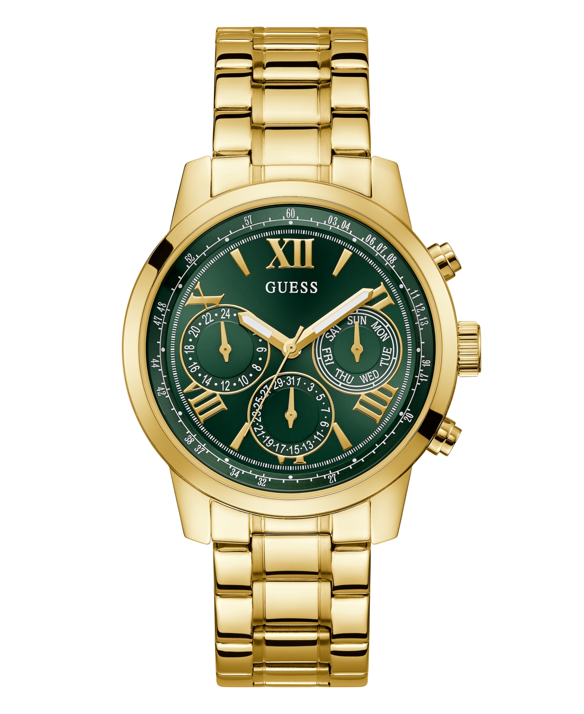 Guess Women's Multi-function Gold-tone Stainless Steel Watch 42mm