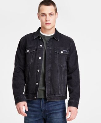 Men s Tinted Stone Wash Trucker Jacket