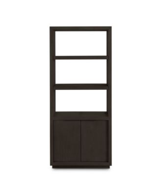 Tivie 74" Wood Floating Base Bookshelf