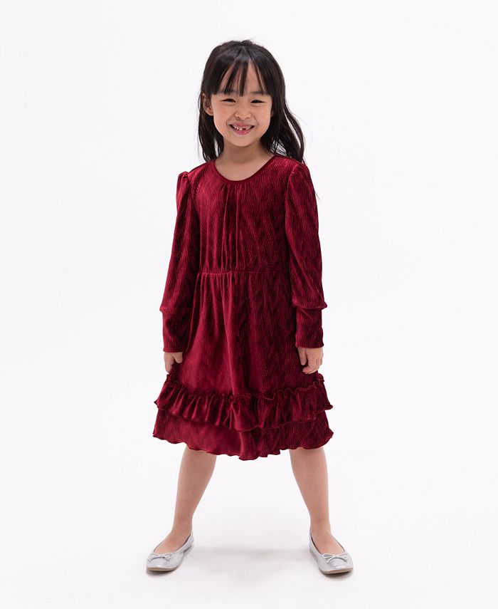 Michael kors deals tiered velvet dress