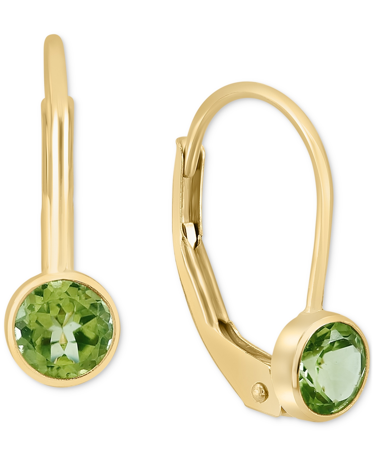 EFFY COLLECTION EFFY GARNET LEVERBACK DROP EARRINGS (1/2 CT. T.W.) IN 14K GOLD (ALSO AVAILABLE IN PERIDOT, BLUE TOPA 