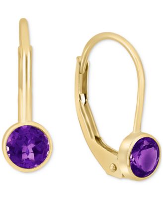 14K Amethyst Drop Leverbacks orders