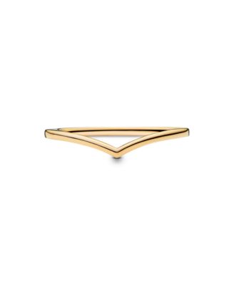 14K Gold-Plated Timeless Polished Wishbone Ring