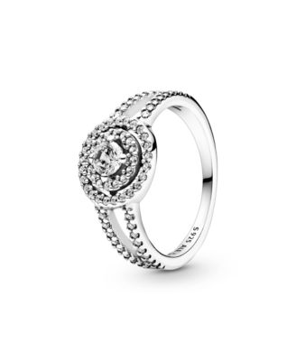 Cubic Zirconia Timeless Sparkling Double Halo Ring