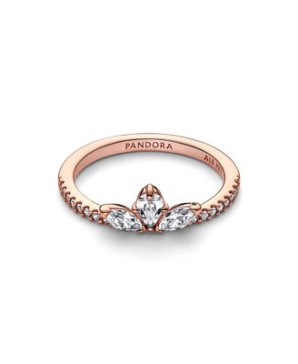 Cubic Zirconia Timeless Sparkling Herbarium Cluster Ring