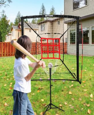 Baseball Net, Kids Practice Net, Hitting Pitching Training Aids, Portable, 5' x 5'