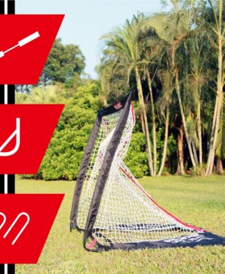 Backyard Lacrosse Goal, Kids Backyard Training, Practice Exercise Portable Lacrosse Net, Equipment Gear, 4' x 4'