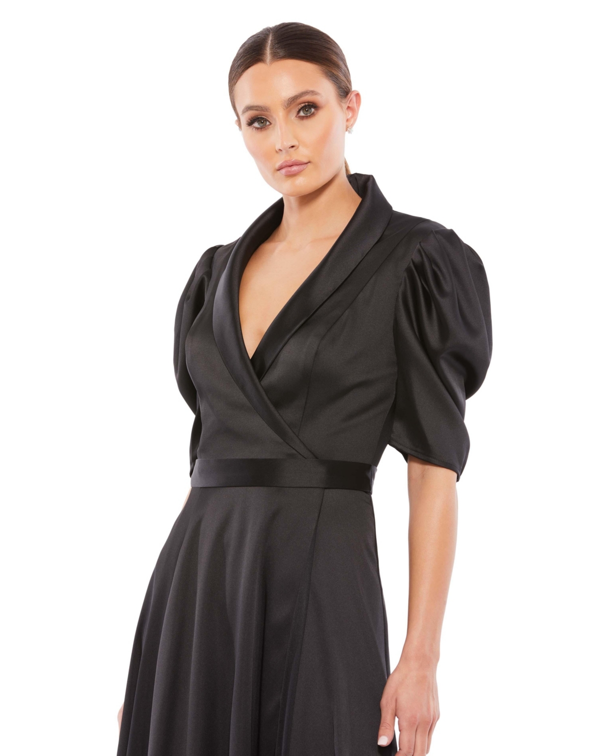 Women's Ieena Quarter Length Puff Sleeve A Line Dress
