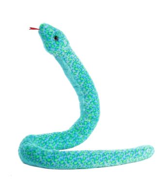 X-Large Aqua Snake Playful Plush Toy 53"