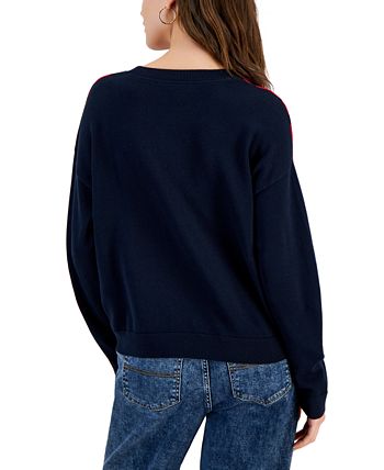 Women's sweatshirt Tommy Hilfiger navy blue UW0UW00582