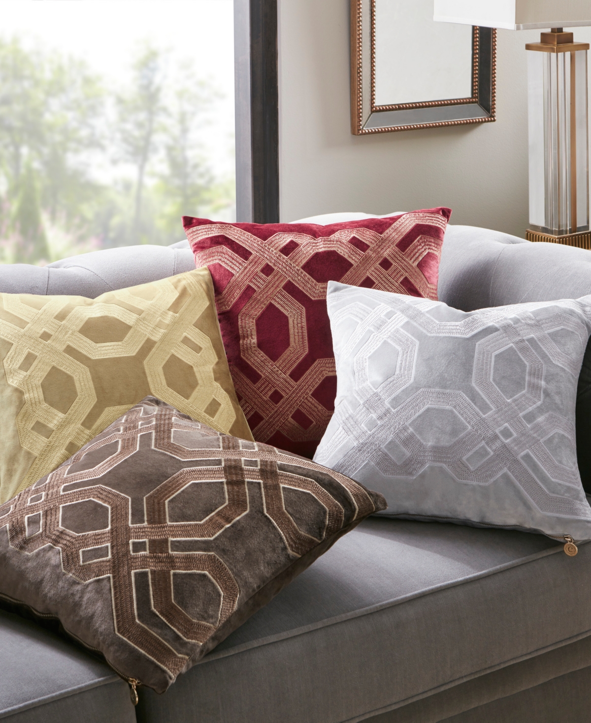 Croscill Biron Square Pillow,