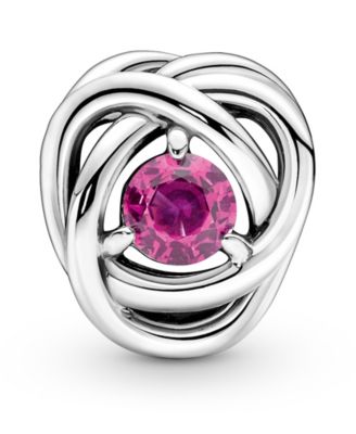 Birthstone Crystals Eternity Circle Charm