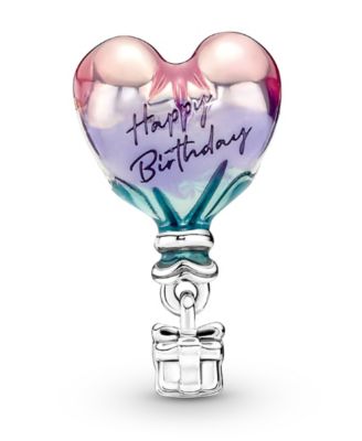 Sterling Silver Happy Birthday Hot Air Balloon Charm